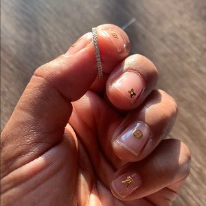 Australian Crystal Eternity Ring Dipped In Gold..